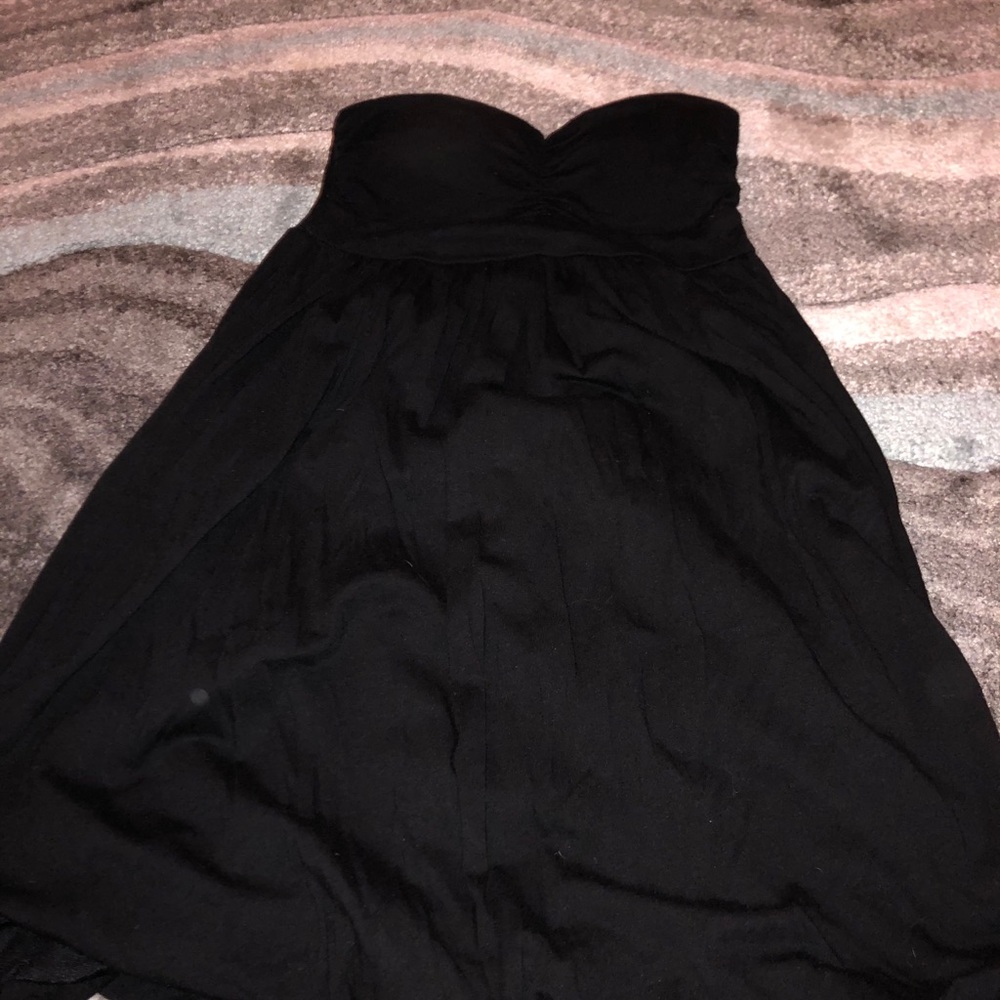 black mini dress